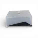 Square Acrylic Serving Tray With Dome Black
