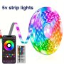 USB LED Light Strip 44-KEY Interior Decoration App Remote Control Light Strip For Home Kitchen Living Room Dormitory Party Decoration Tv Backlight