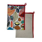 Stillo Aqua Kitchen Towel Set Of 2