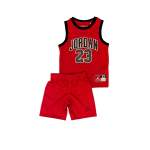 Jordan Boys 2 Piece Set Jersey In Black & Red - Black & Red 7