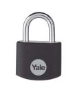 38 Black Aluminium Padlock