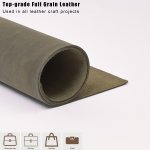 Leather Sheets For Crafts Tooling Leather Square 1.8-2.1MM Thick Full Grain Leather Pieces Genuine Cowhide Leather For Crafts Se