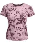 Women's Ua Iso-chill 200 Print Short Sleeve - Mauve Pink XL