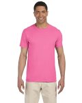 Apparel Globe Men's Softstyle Tubular Fit 3 4" Collar Double Needle T-Shirt Azalea Small