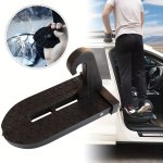 Universal Car Door Step: Foldable Roof Rack Glass Breaker & Safety Hammer For Easy Roof Access - Fits Most Cars Suvs & Trucks