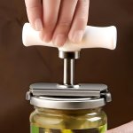 1PC Can Opener Stainless Steel Labor-saving Lid Bottle Opener Can Opener Kitchen Bottle Opener Restaurant Can Opener Multi-purpo