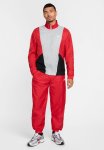 Nike Club Woven Tracksuit Set - University Red black lt Smoke Grey white