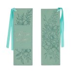 Faux Leather Bookmark - Walk By Faith Not By Sight
