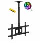 32-75 Ceiling Tv Mount Bracket With LED Strip Light & Spirit Level