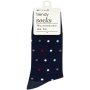 Clicks Trendy Navy & Multicolour Polka Dot Socks 3-6