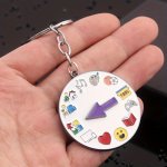 Funny Nonverbal Communication Keychain For Men My Social Battery Interactive Key Chain For Men Mood Expressing Keyring For Intro