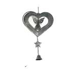 Silver Hanging Heart Ornament