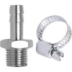 Gav Hose Adaptor 1 4"M X 8MM+HOSE Clamp