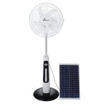 - 16 Inch Rechargeable Fan With Solar Panel - Aircon