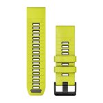 Garmin Quick Fit 26MM - Amp Yellow graphite Silicone Band