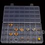 1PC Jewelry Storage Box Ring Earrings Necklace Storage Box Multi Grids Small Parts Sorting Box Beads Storage Container