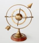 Brass Armillary Sphere With Globe Arrow – 24X19CM