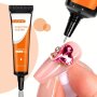 TWOING 15ml Super Strong Rhinestone Glue For Nails - No Wipe UV Lamp Cured Gel Adhesive For Gems Crystals & Beads