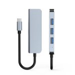 BYL-2013T 4 In 1 Usb-c Type-c To USB 3.0 X 1 + USB 2.0 X 3 Hub Adapter
