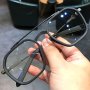 Retro Double Bridge Glasses Clear Lens Glasses For Women Men Large Spectacles