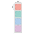 NB439 - - B1 B21 B3S B4 - 41X41MM - 175 Muliti-colour Round Labels