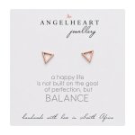 Earring Stud Open Triangle Rose Gold