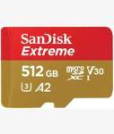 SanDisk Extreme Microsdxc Uhs-i Card - 512GB