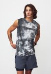 Drymove Running Vest Top - Black Tie-dye
