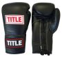 Pro Fight Leather Boxing Gloves - Black