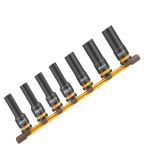 Ingco - Drive Deep Impact Socket Set 1 2 - Cr-mo Heavy Duty - 7-PIECES