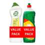Handy Andy Multipurpose Cleaning Cream Bottle Lemon + Sunlight Lemon 100 Dishwashing Liquid Bottle Value Pack Banded 2X750ML