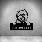 Pomeranians With Custom Text - 300MM Rust Coat