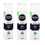 Nivea Men Sensitive Shaving Gel 3 X 200ML