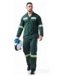 Poly-viscose Conti Jackets Acid Resistant With Reflective – Bottle Green