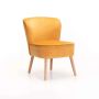 Vividitto - Modern Velvet Beau Chair - Mustard