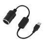 5V To 12V Car USB Cigarette Lighter Socket Converter Adapter Male To Female