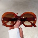 Large Round For Women Retro Jelly Color Fashion Decorative Shades Party Prom Props Fashion Glasses