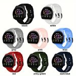 LED Digital Watch - Adjustable Silicone Band 24-HOUR & Date Display Perfect For Sports & Casual Wear