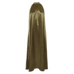 Fatigue Green Satin Maxi Dress