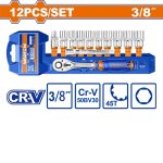 12 Piece 3 8" Drive Socket Set WST3212