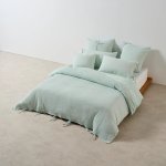 Linen House Manette Clearwater 100% Cotton Textured Duvet Cover Set