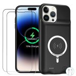 Battery Case For Iphone 14 Pro Max Enhanced 10800MAH Portable Protective Wireless Charging Case Supporting Carplay Compatible Wi