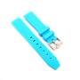 Classic Curved End Tpu Strap - Sky Blue Steel Hardware - 20MM