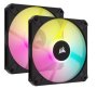 Icue AF120 Rgb Slim 120MM Pwm Fdb Dual Fan Kit - Black