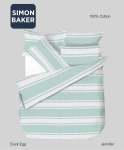 Simon Baker Jennifer Printed 100% Cotton Duvet Cover Sets - Duck Egg Various Sizes - Duck Egg King 230CM X 220CM +2PILLOWCASE