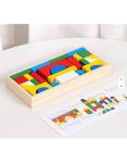 Montessori MINI Castle Learning Toy For Toddlers Educational Wooden Castle Playset With Numbers Colours & Shapes Early Developme
