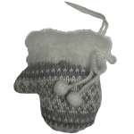 Mitten Grey 4X15X10CM