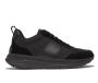 F-mode Flow Fabric/suede/leather Flatform Sneakers All Black