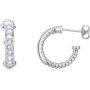 Petite Hoop Earrings With Swarovski Crystals