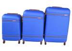 Smte 3 Piece Nexco Travel Luggage Set Blue With Keychain